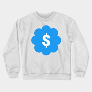 Twitter Verified Blue Dollar Crewneck Sweatshirt